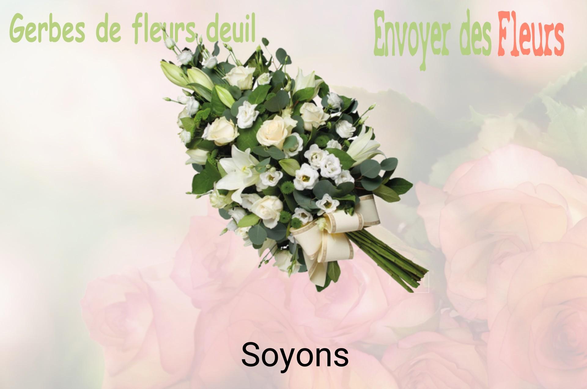 Gerbe de fleurs de deuil livrée à Soyons